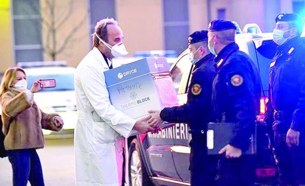 Доставките на ваксината на Пфайзер и Бионтех срещу коронавируса ще