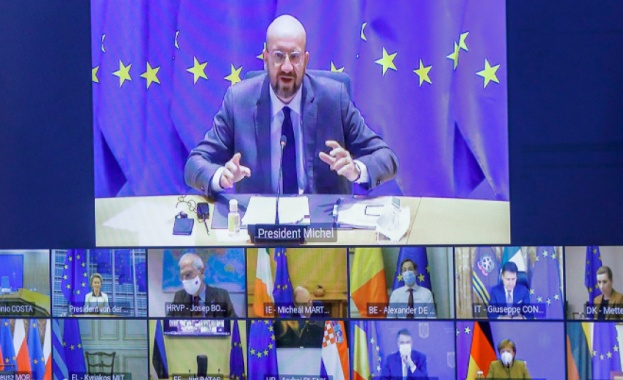 Лидерите на държавите от Европейския съюз заседаваха видеоконферентно, за да