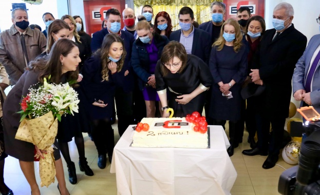 Лидерът на БСП поздрави екипа на телевизията по случай втория