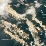  Заснеха от Космоса реки от злато в Перу 