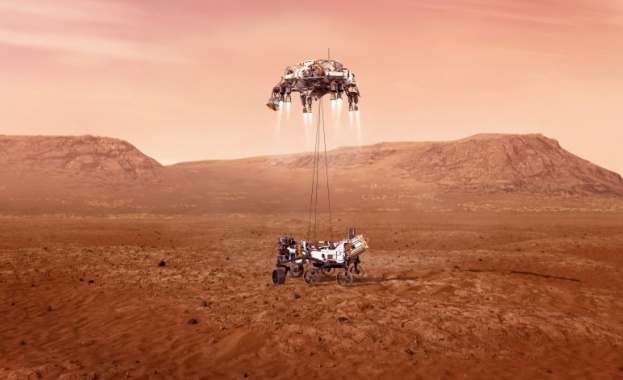 Марсоходът на НАСА Пърсивиърънс кацна успешно на Червената планета Минути
