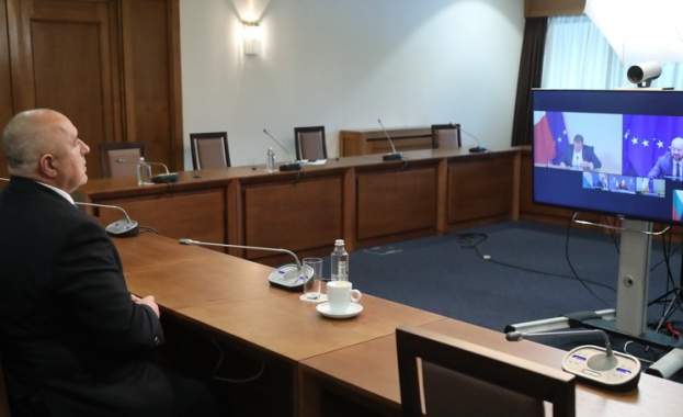 Министър-председателят Бойко Борисов проведе видеоконферентен разговор с председателя на Европейския