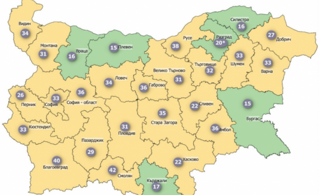 6 области в зелената зона по разпространение на COVID 19 Това