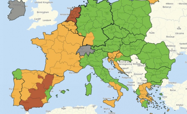 Цялата територия на България вече е в зелената зона на
