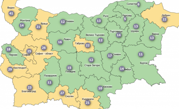 За седмица в още 7 региона на страната инфектираните са