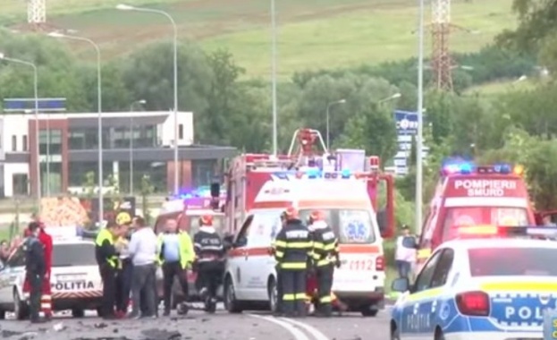 Тази сутрин тежка верижна катастрофа е станала на магистралата Букурещ