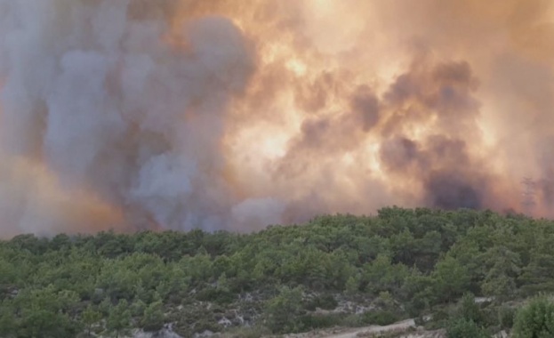 Десетки ранени и хиляди евакуирани при голям пожар в Анталия