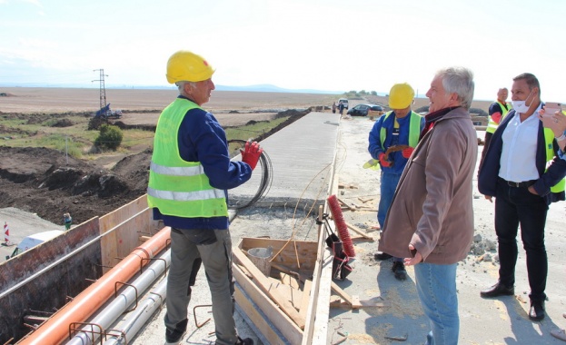 Строителството не е спирано работи се усилено През месец юли