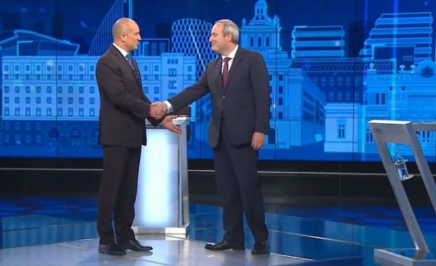 Кандидатите за президент Румен Радев и Анастас Герджиков се изправиха