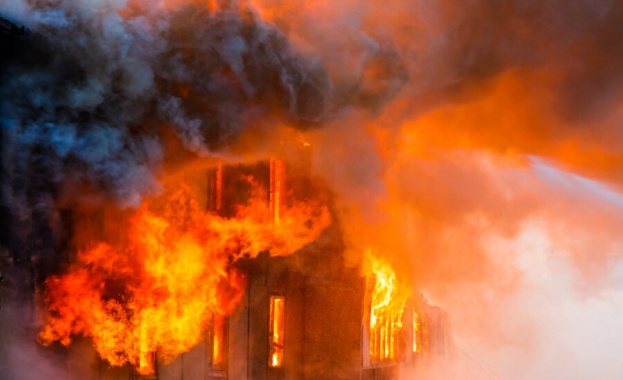 Изгоря ферма със стотици животни край Велико Търново Пожарът е избухал