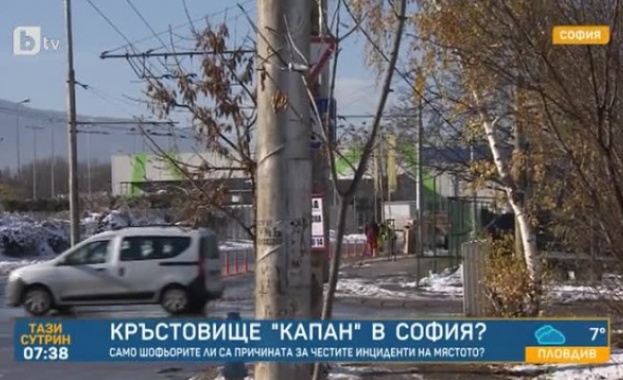 Кръстовище „капан“ в София