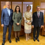 Среща на Николай Малинов и Светлана Косева с Мария Захарова