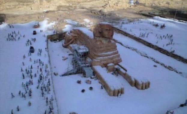 Необичайно време в Египет Обичайно топлият курорт на Червено море