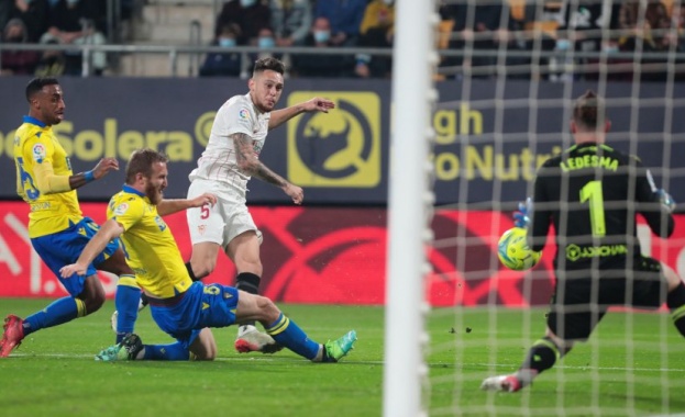 Отборът на Севиля надигра Кадис с минималното 1 0 като гост