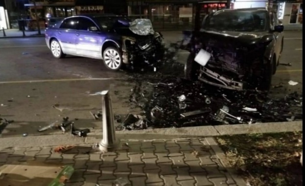 Гонка в центъра на София приключи с тежка злополука и