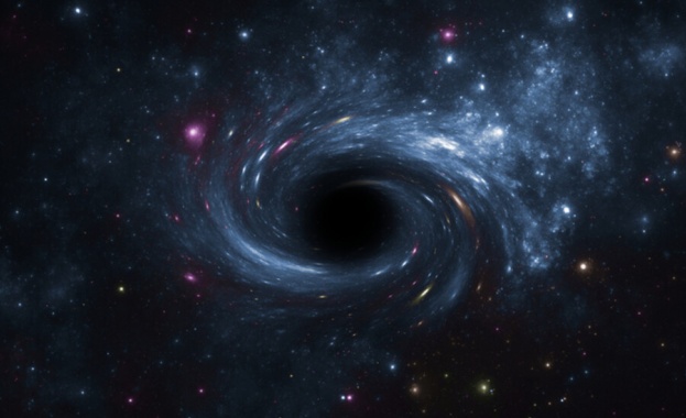 Заснеха черна дупка, която не поглъща звезди, а ги създава