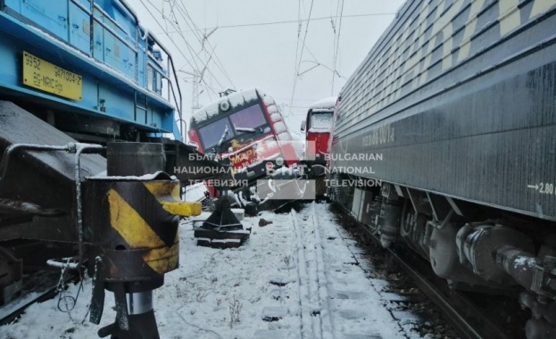 Два товарни влака са се сблъскали на гара Илиянци Инцидентът