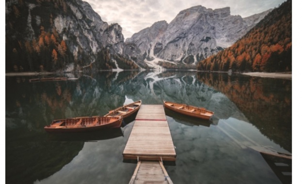 Снимка Николай Алексиев Езерото Брайес Доломити Италия 2016