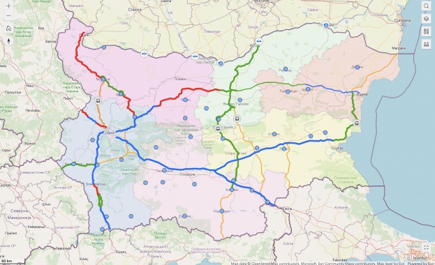  Интерактивна карта представя развитието на транспортната инфраструктура до 2040 г.