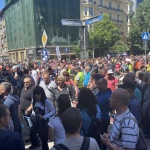 Работниците от ТЕЦ "Марица 3" отново протестират в София