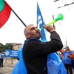 Служителите в градския транспорт в София блокираха възлови кръстовища в знак на протест