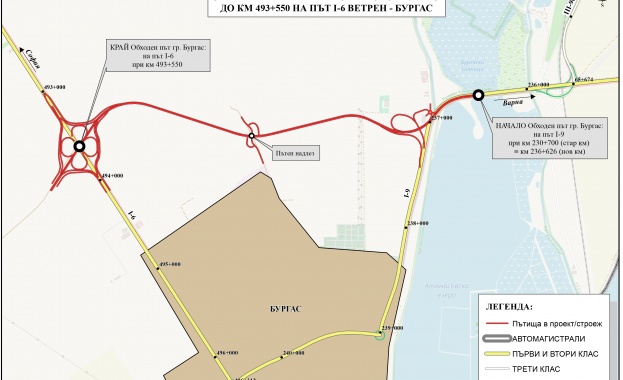 От близо 1200 км пътища на територията на област Бургас