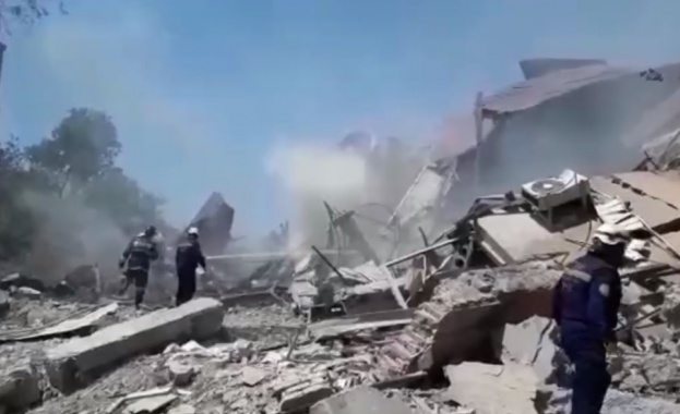 Кислороден резервоар избухна в аптека в Шимкент Южен Казахстан в