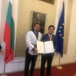  Иван Ченчев бе удостоен с почетен седми Дан от президента на Световната таекуондо централа
