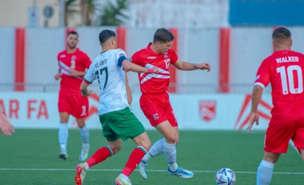 Българският национален отбор по футбол завърши наравно 1 1 като гост