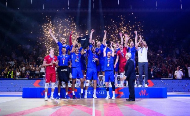 Мъжкият национален отбор на Франция по волейбол спечели за първи