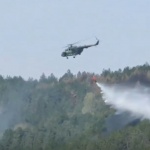 Военнослужещи от състава на Военновъздушните сили се включват в гасене на пожар в област Благоевград