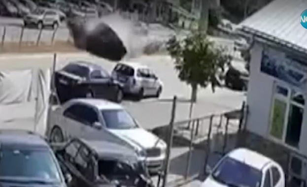 Зрелищна катастрофа на един от най натоварените булеварди във Видин и