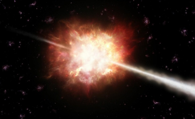 Астрономи са наблюдавали една от най-ярките космически експлозии