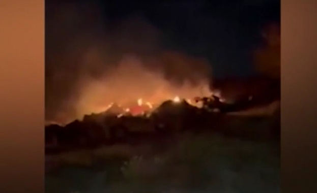 Пожар с огромни щети в стопанство в Петрич, подозират умишлен палеж
