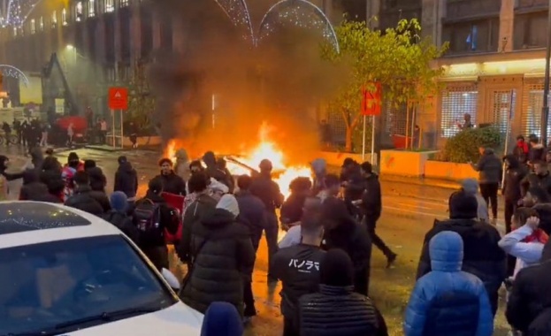 Безредици в Брюксел след победата на Мароко над Белгия на