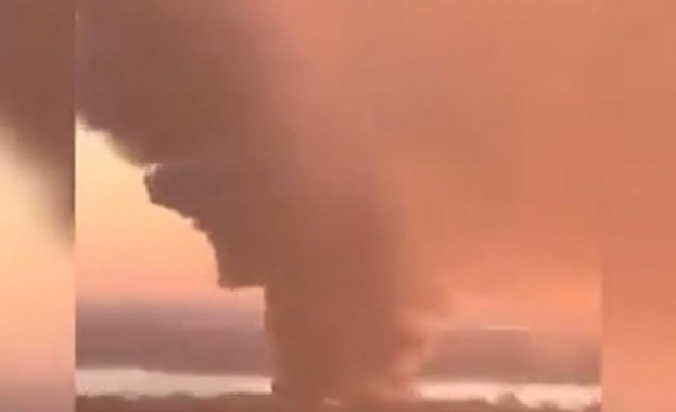 Пожар в петролен склад в руската Брянска област