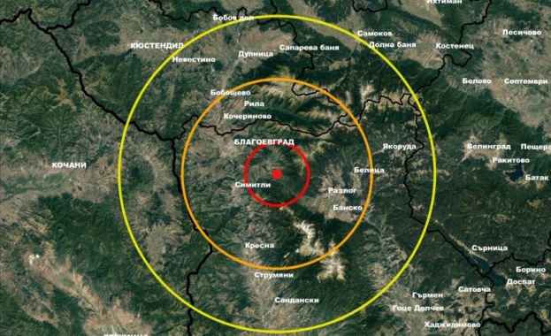 Земетресение с магнитуд 2 8 по скалата на Рихтер е регистрирано
