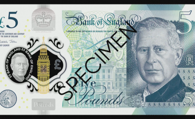 Английската централна банка показа новите банкноти с лика на крал