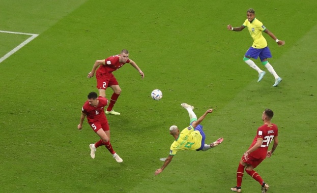 Ричарлисон е авторът на най красивото попадение на Мондиал 2022 Изпълнението