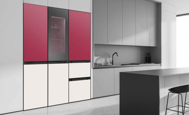 Хладилникът на LG С MOODUP функция внася цветово удоволствие в кухнята на всяко едно домакинство