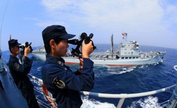 Китайските военни съобщиха че днес са осъществили учения в морето