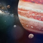 Парад на планетите от Слънчевата система в небето на свечеряване