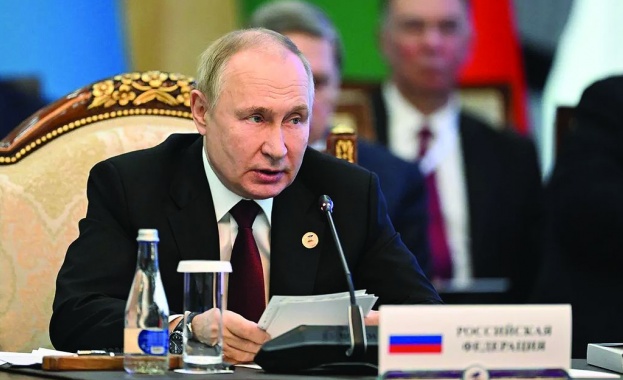 Президентът на Русия Владимир Путин по време на реч пред