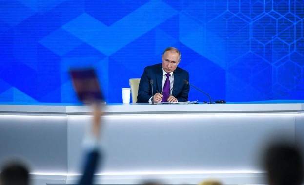 Комбинираната пряка линия и голяма пресконференция на руския президент Владимир