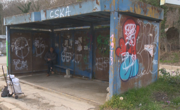 Част от спирките на градския транспорт във варненския квартал Виница