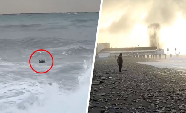 Морска мина се взриви на брега на Черно море в