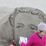 Левски от пясък на бургаския плаж 