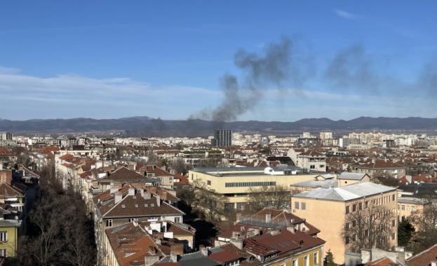 Пожар е избухнал в столичния квартал Орландовци Горят отпадъци в