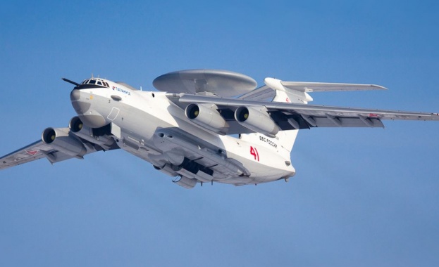 Руски военен самолет за радиолокационно откриване Бериев А-50 е бил