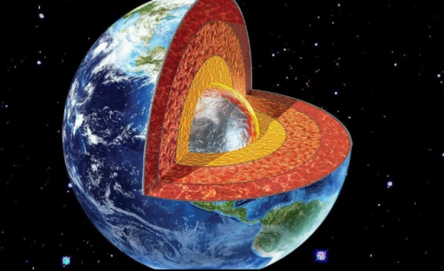 В ядрото на Земята открита гореща сфера с диаметър 1350 км и температура 6000° C 